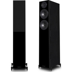 Wharfedale Diamond 12.4 Ζεύγος Ηχείων Hi-Fi Δαπέδου 2.5 Δρόμων Black