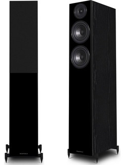 Wharfedale Diamond 12.4 Ζεύγος Ηχείων Hi-Fi Δαπέδου 2.5 Δρόμων Black