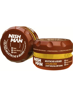 Nishman Wax Light Hold & Low Shine Styling Κρέμα για Γένια 100ml