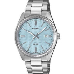 Casio Ανδρικό Ρολόι με Ασημί Μεταλλικό Μπρασελέ MTP-1302PE-2AVEF