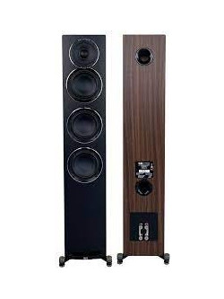 Elac Uni-Fi Reference UFR52 Ζεύγος Ηχείων Hi-Fi Δαπέδου 140W 3 Δρόμων Black Walnut