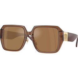 Versace VE4472D 5028 Γυναικεία Γυαλιά Ηλίου Τετράγωνα Κοκάλινα Καφέ με Καφέ Φακό