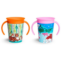 Munchkin Miracle 360 Trainer Cup Rhino/Tiger 177ml 2τμχ