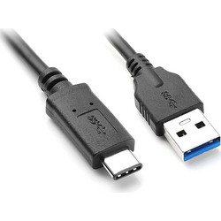 Powertech USB-A to USB-C 1m Black CAB-UC013