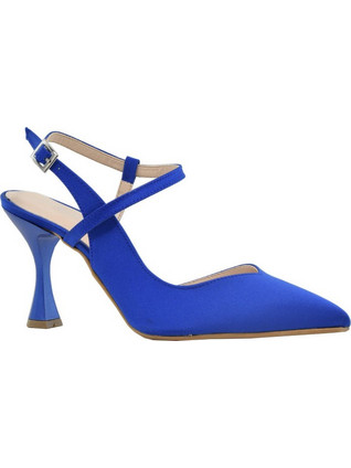 PieDini Γόβες με Λεπτό Ψηλό Τακούνι & Λουράκι Royal Blue 710