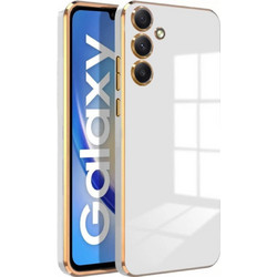 Bodycell Gold Plated Back Cover White (Samsung Galaxy S24)