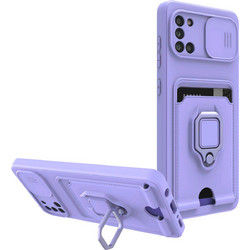 Bodycell Multifunction Ring Holder Back Cover Purple (Samsung Galaxy A31)