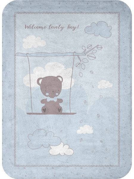 KikkaBoo Dream Big Κουβέρτα Κούνιας Fleece 110x140 Γαλάζια