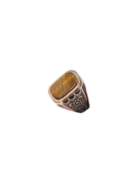 Sezgin Jewels Ανδρικό Δαχτυλίδι Σεβαλιέ από Ασήμι MSR836