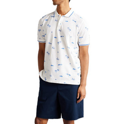 Ted Baker Ανδρική Μπλούζα Polo Κοντομάνικη Λευκή 259412
