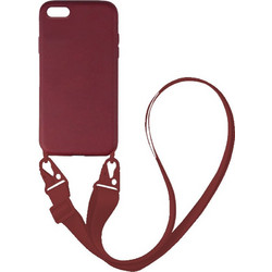 Sonique Silicone Strap Back Cover Burgundy (iPhone 7 Plus / 8 Plus)