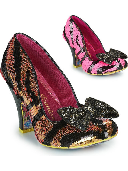 Irregular Choice Γόβες με Χοντρό Ψηλό Τακούνι Φιόγκο & Στρας Πολύχρωμες 4135-14CV