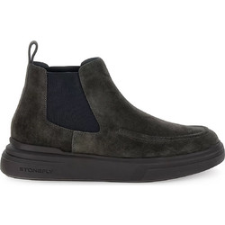 Stonefly Phoenix 4 Velour Peat Ανδρικά Chelsea Μποτάκια Suede Ανθρακί 221595-051