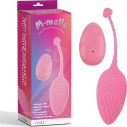 Chisa Novelties M-mello Vibrating Δονητής Egg για Ζευγάρια με Τηλεχειριστήριο 21.4cm Ροζ