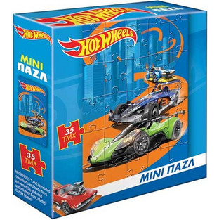 Παιδικό Puzzle Χάρτινη Πόλη Hot Wheels 35 Κομμάτια