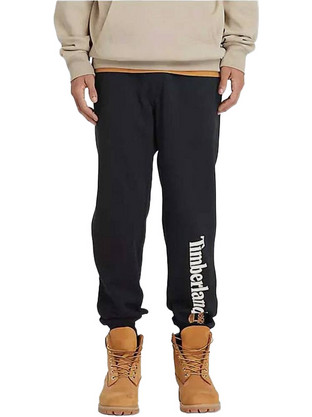 Timberland Ανδρικό Παντελόνι Φόρμας Fleece με Λάστιχο Μαύρο TB0A5YFB001