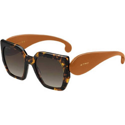 Etro 0054S 086HA Γυναικεία Γυαλιά Ηλίου Τετράγωνα Κοκάλινα Καφέ με Καφέ Φακό