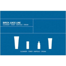 Round Lab Juice Line Birch Moisturizing Cleanser 30ml + Birch Juice Moisturizing Toner 20ml + Birch Juice Ampoule 10ml + Birch Juice Cream 20ml
