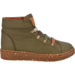 Boxer Γυναικεία Αρβυλάκια Δερμάτινα Χακί 98362-10-012