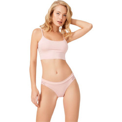 Cottonhill Γυναικείο Sexy String με Δαντέλα Ροζ CH6027