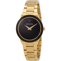 Bulova Millennia Γυναικείο Ρολόι με Χρυσό Μεταλλικό Μπρασελέ 97L175
