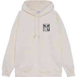 Obey Eyes Icon Premium Ανδρικό Φούτερ Fleece με Κουκούλα & Τσέπες Εκρού 112843126-SIG