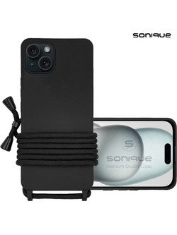 Sonique Carryhang Back Cover Black (iPhone 15 Plus)