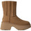 UGG Classic Twin Seam Γυναικεία Μποτάκια Suede Ταμπά με Χοντρό Χαμηλό Τακούνι και Γούνα 1158313-CHE