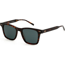 Tommy Hilfiger TH2127/S 086KU Ανδρικά Γυαλιά Ηλίου Τετράγωνα Κοκάλινα Ταρταρούγα με Μαύρο Φακό