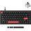 Lemokey X4 QMK Μηχανικό Gaming Πληκτρολόγιο TenKeyLess με Keychron Brown Διακόπτες Black