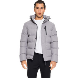 Biston Ανδρικό Μπουφάν Χειμωνιάτικο Puffer Γκρι 52-201-080