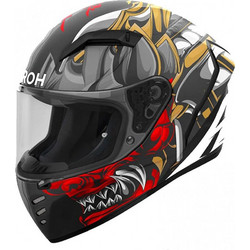 Airoh Connor Samurai Matt Black Grey Red Κράνος Μηχανής Full Face