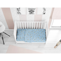 Dimcol Birds 14 Βρεφικό Πάπλωμα Κούνιας 160x120cm Γαλάζιο