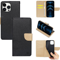 Sonique Trend Wallet Black / Gold (iPhone 14 Pro Max)