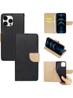 Sonique Trend Wallet Black / Gold (iPhone 14 Pro Max)