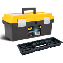 Deli DL-TC270 Βαλίτσα Εργαλείων Πλαστική με Ταμπακιέρα Αδιάβροχη Μ40xΠ21xΥ19cm