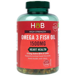 Holland & Barrett Omega 3 Ιχθυέλαιο 1500mg 120 Κάψουλες