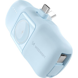 Wozinsky WF16-YCS Power Bank 5000mAh 15W με 2 Θύρες USB-C Blue