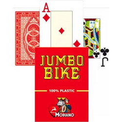 Modiano Bike Trophy Τράπουλα Πλαστική Κόκκινη 01.01.466
