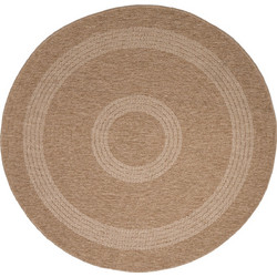 Royal Avanos Χαλί Στρογγυλό Καλοκαιρινό Γιούτα 160cm 8866 White