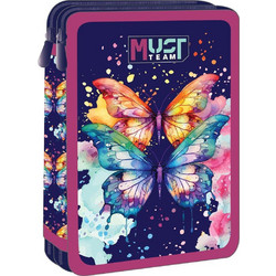 Must Team Butterfly Κασετίνα Γεμάτη με 2 Θήκες Μωβ 000586319