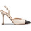 Envie Shoes Γόβες Slingback Δερμάτινες με Λεπτό Ψηλό Τακούνι Εκρού E02-21733-199