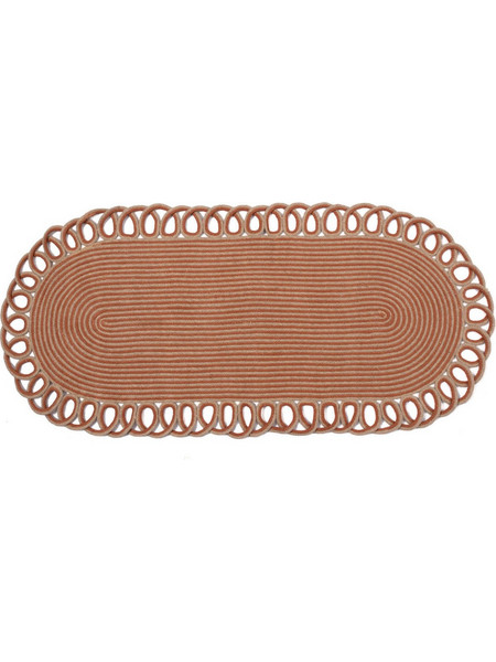 Silk Fashion Χαλί Οβάλ Καλοκαιρινό Γιούτα 120x180cm 1911 Rust
