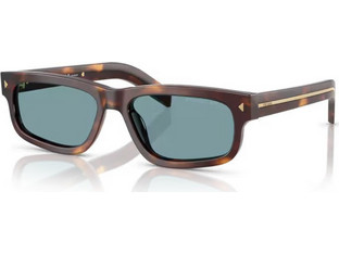 Prada PRB11S 15W04D Ανδρικά Γυαλιά Ηλίου Τετράγωνα Κοκάλινα Ταρταρούγα με Μπλε Φακό