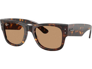 Ray-Ban RB0840S 90253 Ανδρικά Γυαλιά Ηλίου Τετράγωνα Κοκάλινα Ταρταρούγα με Καφέ Φακό