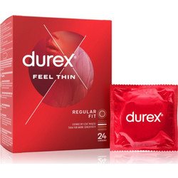 Durex Sensitive Thin Feel Προφυλακτικά Λεπτά με Λιπαντικό 24τμχ