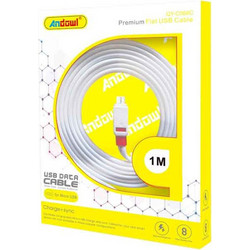 Andowl QY-C068C USB-A to Lightning Cable 1m White 7891081513038