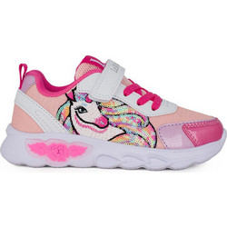 Lelli Kelly Παιδικά Sneakers με Φωτάκια Λευκά Φούξια LKAL4746-RO01
