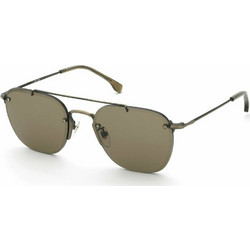 Lozza L2434-SRFY Ανδρικά Γυαλιά Ηλίου Aviator Μεταλλικά Μαύρα με Μαύρο Φακό