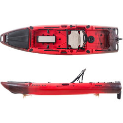 Kayak Cargo Πλαστικό Kayak 1 Ατόμου Μαύρο Κόκκινο 0204-32048